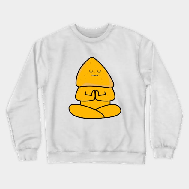 International yoga day with cute nachos character Crewneck Sweatshirt by Bekis